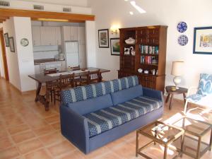 Lounge/dining room with sofa bed